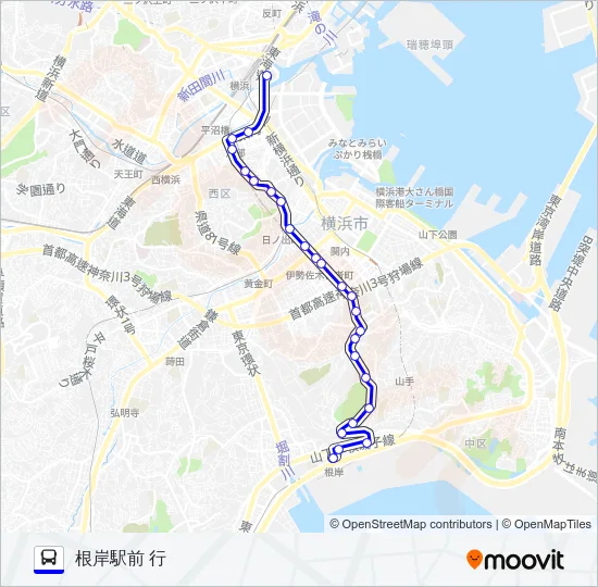 103系統 バスの路線図