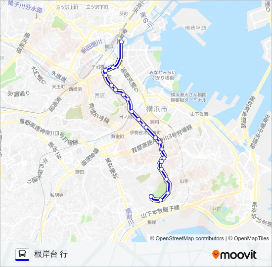 103系統 バスの路線図