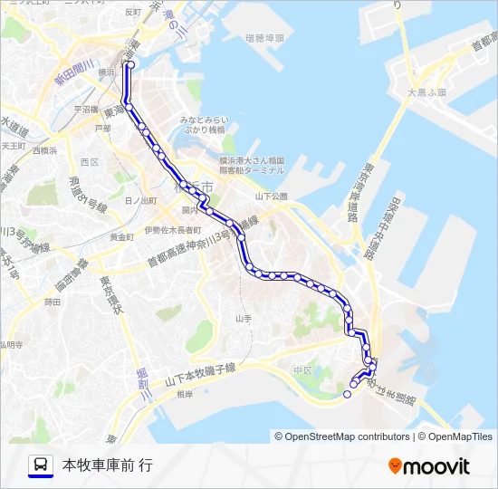 Route 105 Bus Line Map