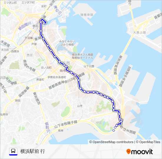 Route 105 Bus Line Map