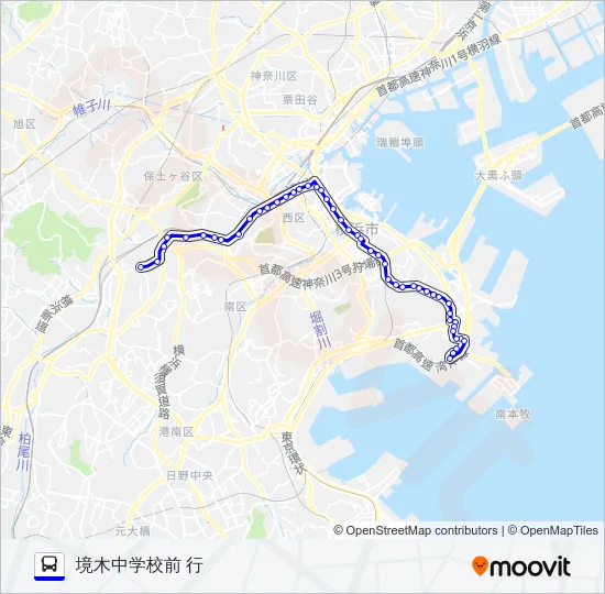 106系統 バスの路線図