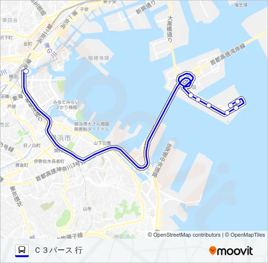 109系統 バスの路線図