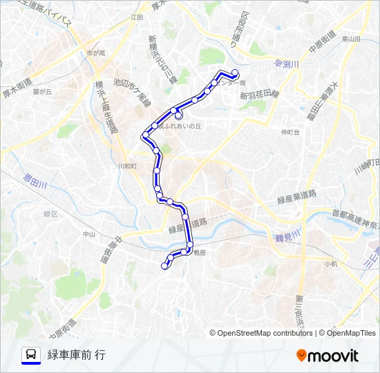 124系統 バスの路線図