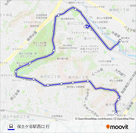 125系統 バスの路線図