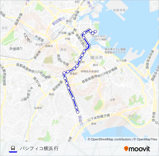 156系統 バスの路線図