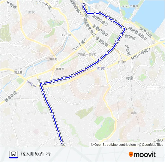 158系統 バスの路線図