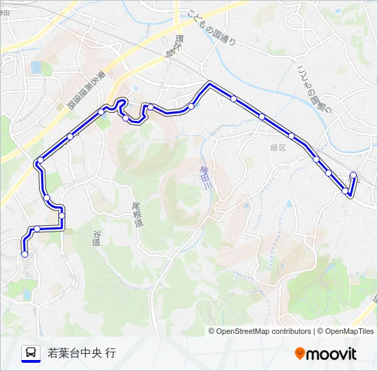 205系統 バスの路線図