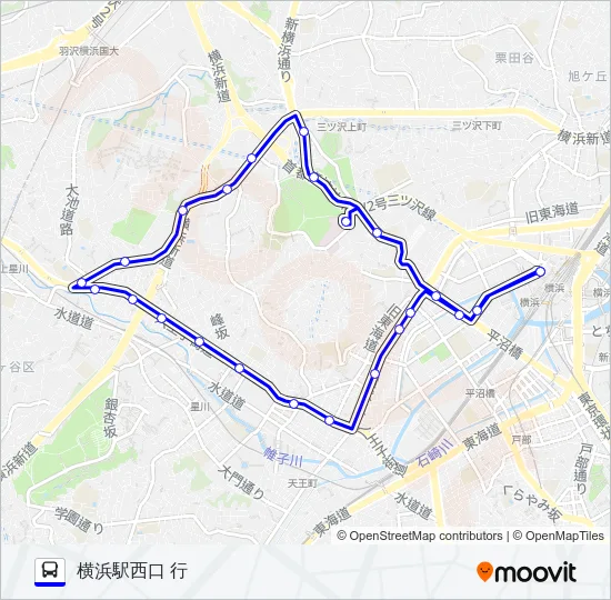 208系統 バスの路線図