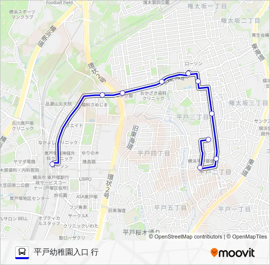 Route 210 Bus Line Map