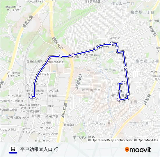 210系統 バスの路線図