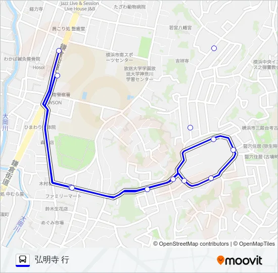 219系統 バスの路線図