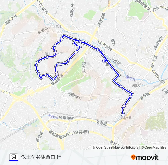 220系統 バスの路線図