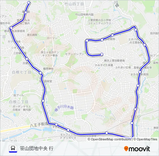 248系統 バスの路線図