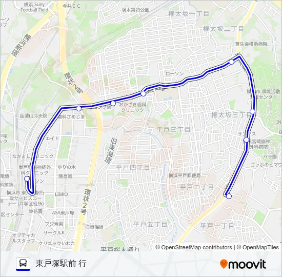 260系統 バスの路線図