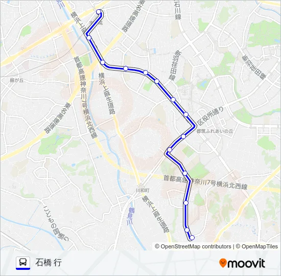 305系統 バスの路線図