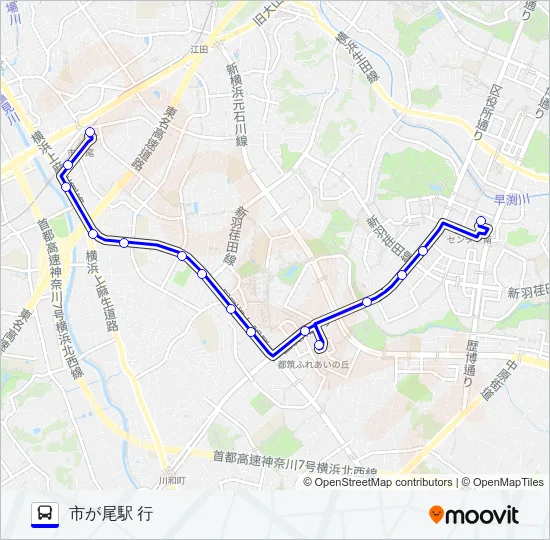 306系統 バスの路線図