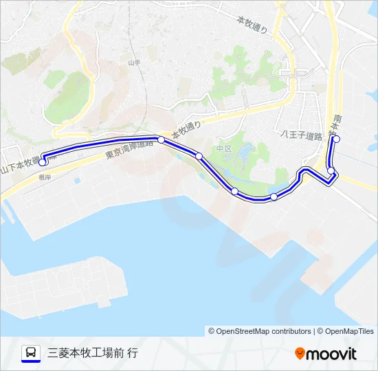 【急行】91系統 Bus Line Map