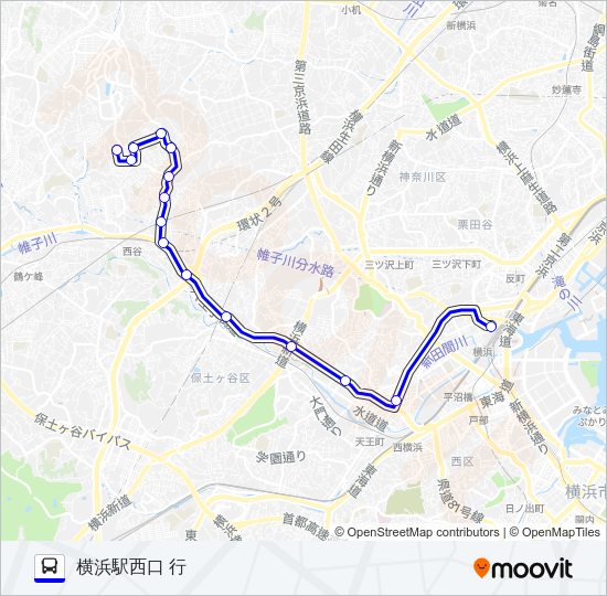 【急行】92系統 Bus Line Map