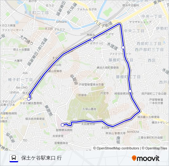 聖隷横浜病院循環 Bus Line Map