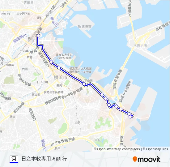 【急行】123系統 バスの路線図