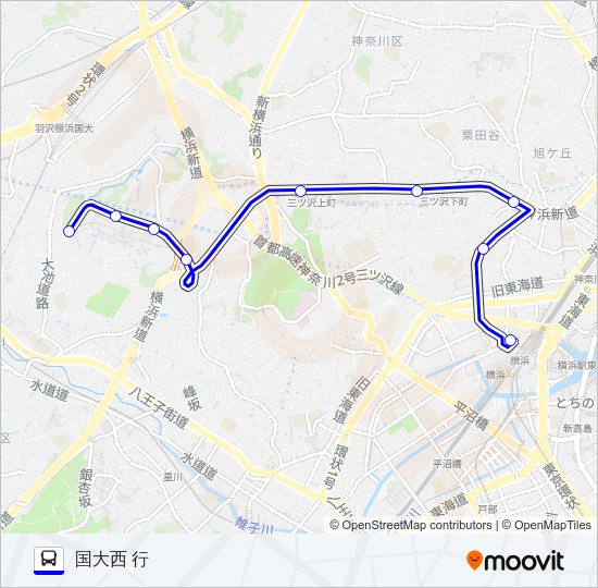 【急行】329系統 Bus Line Map