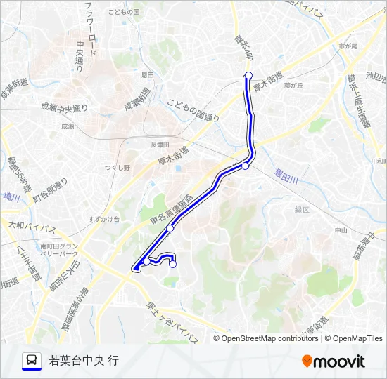 【急行】345系統 Bus Line Map