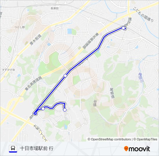 【急行】345系統 Bus Line Map