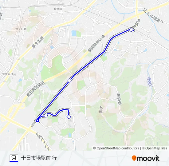 【急行】345系統 Bus Line Map