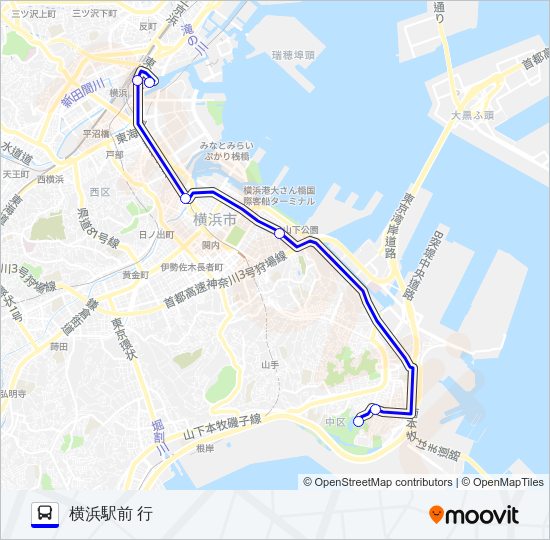 ぶらり三溪園BUS Bus Line Map