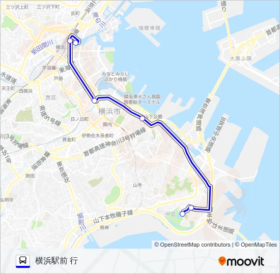 ぶらり三溪園BUS Bus Line Map