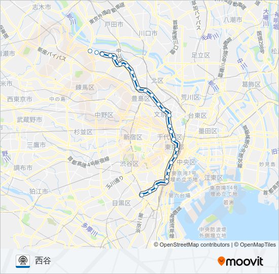 三田線 Metro Line Map