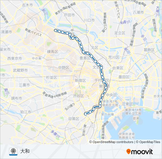 三田線 Metro Line Map