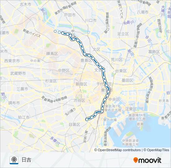 三田線 Metro Line Map