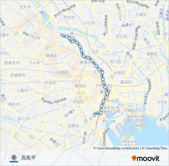 三田線 Metro Line Map