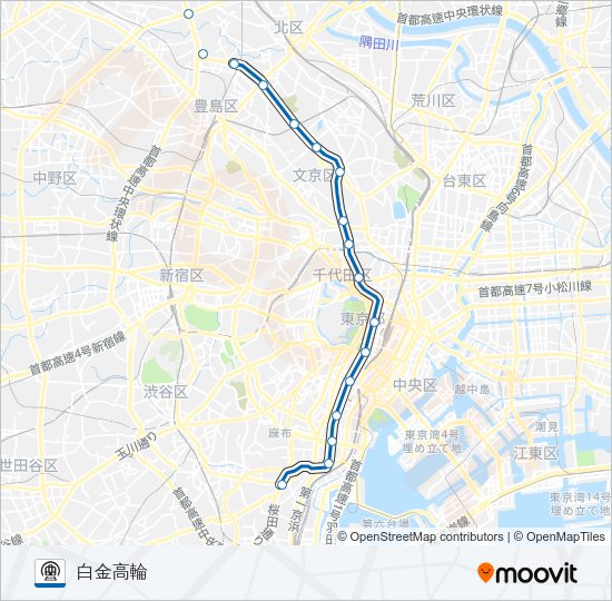 三田線 Metro Line Map