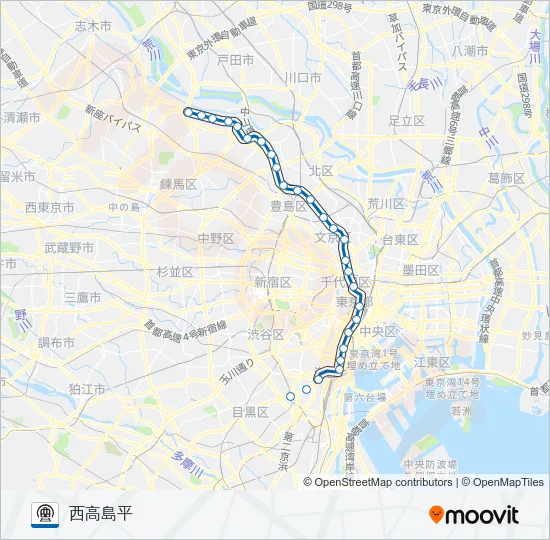 三田線 Metro Line Map
