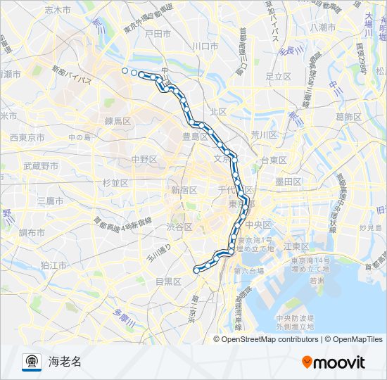 三田線 Metro Line Map