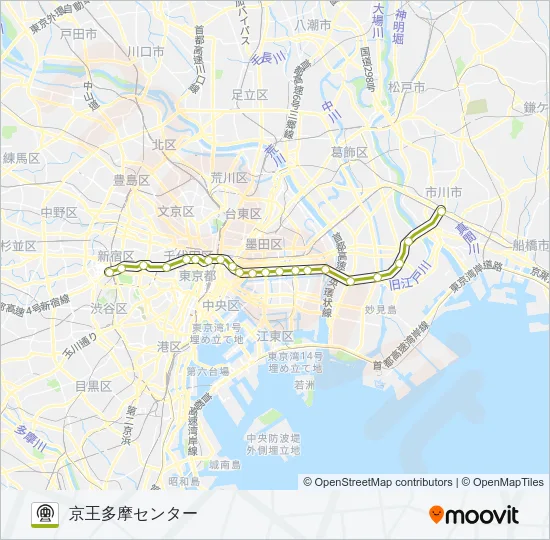 新宿線 Metro Line Map
