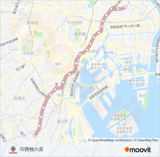 浅草線 Metro Line Map