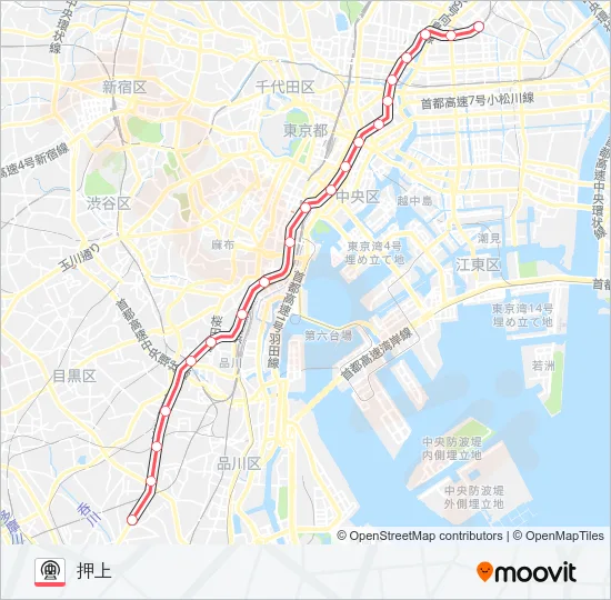 浅草線 Metro Line Map