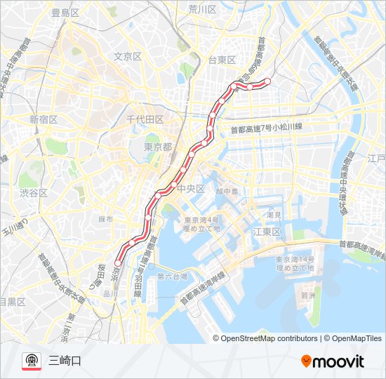 浅草線 Metro Line Map