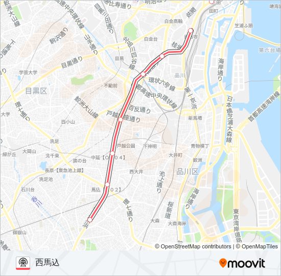 浅草線 Metro Line Map