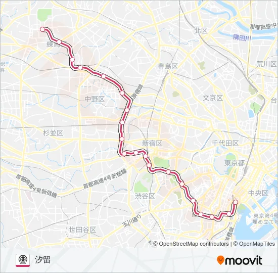 大江戸線 地下鉄 - メトロの路線図