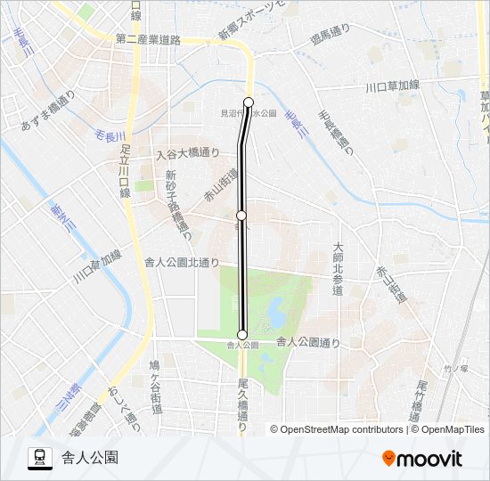 日暮里・舎人ライナー Train Line Map