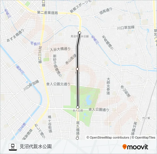 日暮里・舎人ライナー Train Line Map