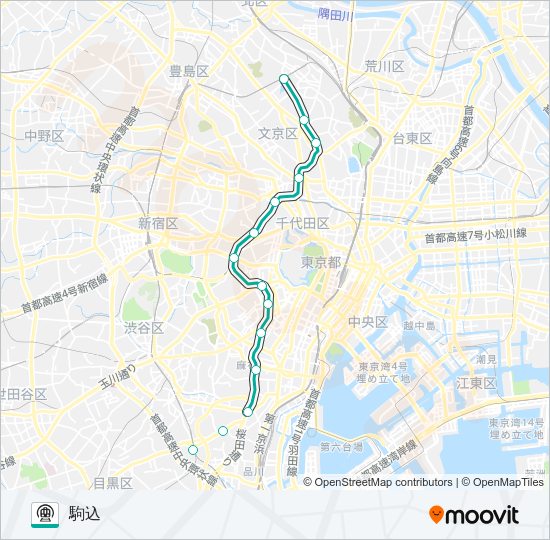 南北線 Metro Line Map