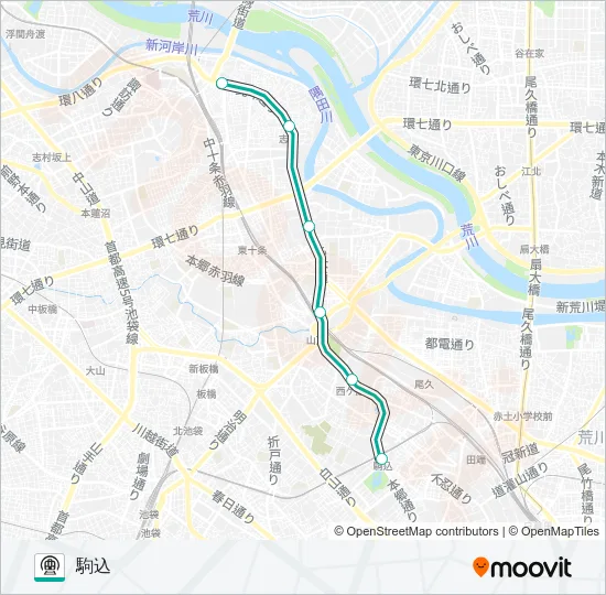 南北線 Metro Line Map