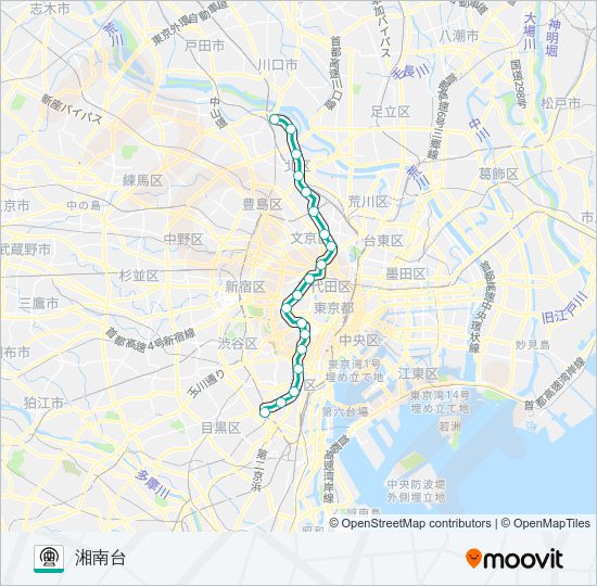 南北線 Metro Line Map