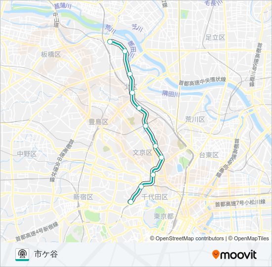 南北線 Metro Line Map