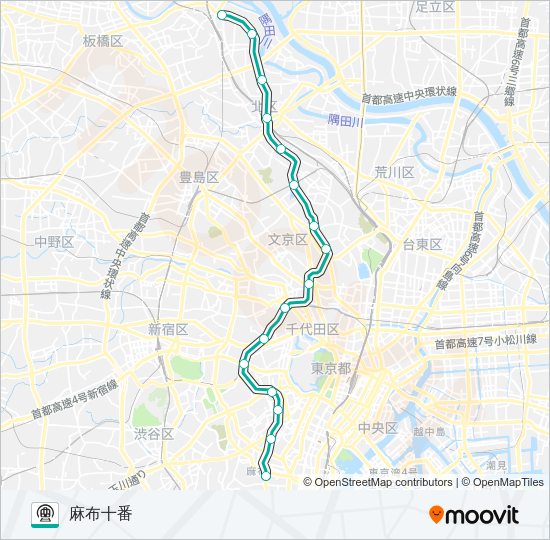 南北線 Metro Line Map